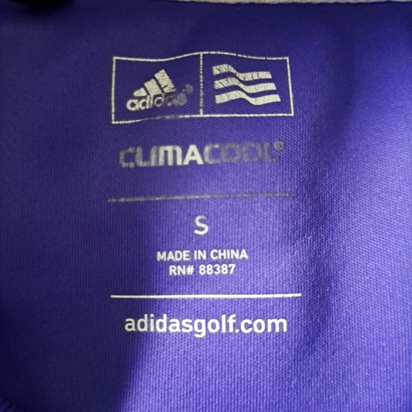 Adidas Golf Polo Shirt – Purple ClimaCool - Picture 2 of 5
